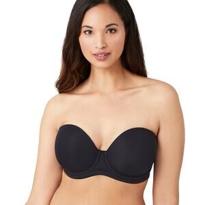 NEW Wacoal Size 40D Red Carpet Strapless Underwire Bra Black Convertible